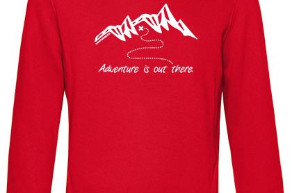 MQ ADVENTURE IS OUT THERE - Organic Hoodie Unisex - rot