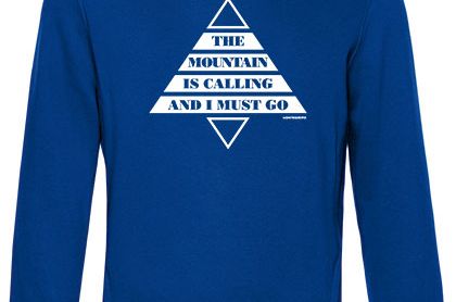 MQ THE MOUNTAIN IS CALLING - Organic Hoodie Unisex - blau
